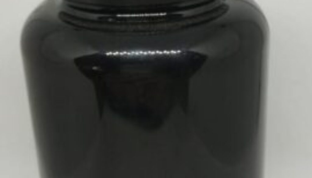 Botol kapsul body hitam 300ml